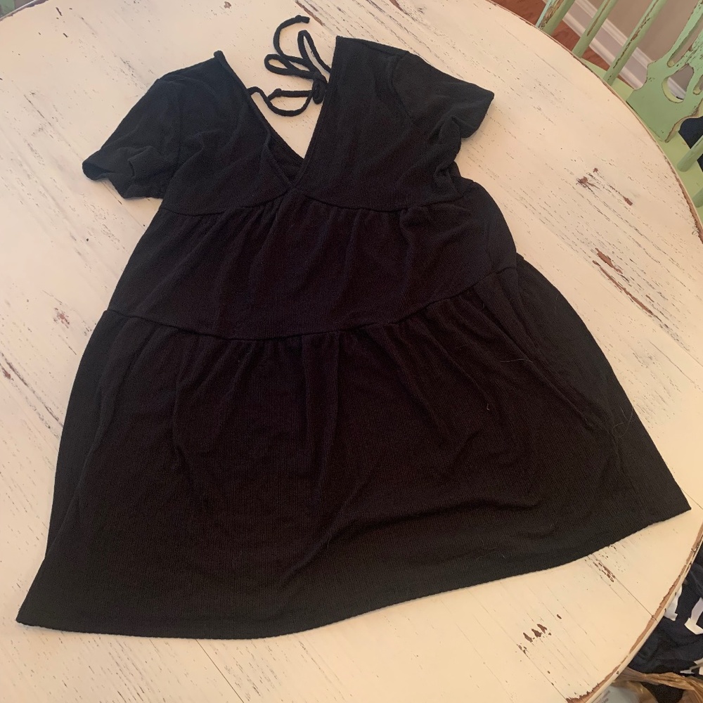 Black Dress with a tie in the back